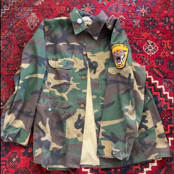 Vintage Key Camo Jacket w/ Patches - Picture 1 of 3